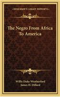 The Negro from Africa to America