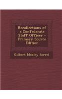 Recollections of a Confederate Staff Officer