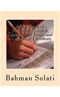 A Handbook of Persian and English Grammatical Terms and a Lexicon of Literature