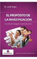 propósito de la investigación