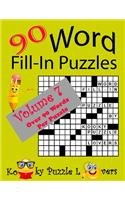 Word Fill-In Puzzles, Volume 7, 90 Puzzles