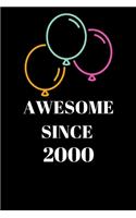 Awesome Since 2000 Birthday