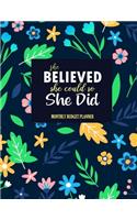 She believed she could so she did