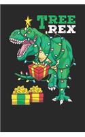 Notebook Journal: Christmas T-Rex 6x9 Dot Grid 120 Pages