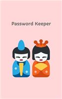 Password Keeper: Potable Size 5" x 8", Logbook To Protect Usernames, Internet Websites and Passwords, Password and Username Keeper with Alphabetically organized, Han