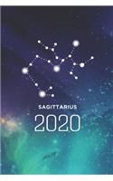 Sagittarius 2020: Journal With Calendar - Compact Size 6x9" - 15x23cm - soft cover - 100 pages