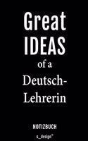 Notizbuch für Deutsch-Lehrer / Deutsch-Lehrerin
