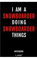 Notebook for Snowboarders / Snowboarder: awesome handy Note Book [120 blank lined ruled pages]