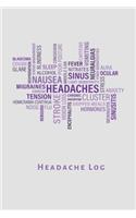 Headache Log: Book, diary, journal. Chronic migraine headache log sheet for children and adults to track daily, weekly and monthly head pain as it occurs.