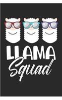 Llama Squad: Cute Llama Squad Party Retro Style Sunglasses