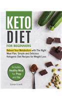 Keto Diet for Beginners: Reboot Your Metabolism with the Right Meal Plan, Simple and Delicious Ketogenic Diet Recipes for Weight Loss