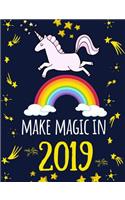 Make Magic in 2019: Page-A-Day Daily Diary & Planner for Girls (Unicorn Magic Series)