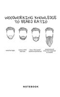 Woodworking Knowledge to Beard Ratio Notebook: Funny Woodworking 6x9 Blank Lined Journal, Diary or Log Notes. Perfect Carpenter Gift for People Who Adore Woodworking.