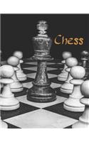 Chess: Diary Note Taking, to Record Tactics, Principles and Concepts. Record Analysis of Games, Movements, Openings. 110 -8.5x11 Lined Interior with a Boxe