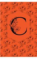 Floral Monogram Journal/Notebook - C