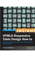 Instant HTML5 Responsive Table Design How-to