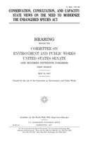 Conservation, consultation, and capacity