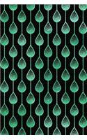 Journal Notebook Teardrops Pattern 8