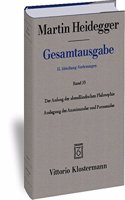 Martin Heidegger, Gesamtausgabe. II. Abteilung