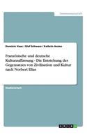 Französische und deutsche Kulturauffassung - Die Entstehung des Gegensatzes von Zivilisation und Kultur nach Norbert Elias