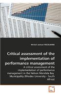 Critical assessment of the implementation of performance management