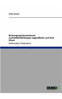 Bindungsrepräsentationen suchtmittelabhängiger Jugendlicher und ihrer Eltern