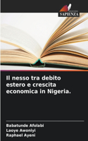 nesso tra debito estero e crescita economica in Nigeria.