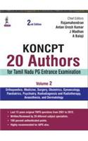 KONCPT: 20 Authors for Tamil Nadu PG Entrance Examination (Volume 2)