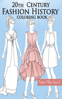 20th Century Fashion History Coloring Book