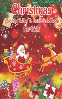 Christmas Coloring & Dot to Dot Puzzle Book for Kids