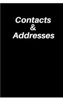 Contacts & Addresses