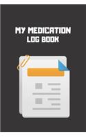 My Medication Log book: Keep Track of date, medications name, dosage, frequence per day times and notes