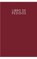 Libro de pedidos: Entrada de pedidos de venta, práctico para que lo rellenes - Diseño: Rojo