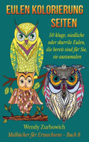 Eulen Kolorierung Seiten