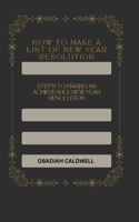 How to Make a List of New Year Resolution