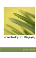 Various Readings and Bibliography