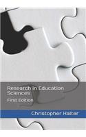 Research in Education Sciences