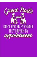 Great nails don't happen by chance they happen by appointment