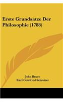 Erste Grundsatze Der Philosophie (1788)