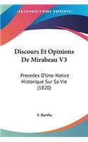 Discours Et Opinions De Mirabeau V3