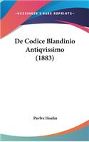 de Codice Blandinio Antiqvissimo (1883)