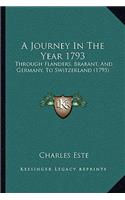 A Journey In The Year 1793
