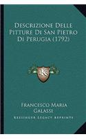 Descrizione Delle Pitture Di San Pietro Di Perugia (1792)