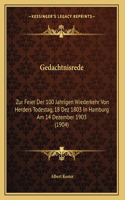Gedachtnisrede