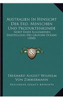 Australien In Hinsicht Der Erd, Menschen Und Produktenkunde