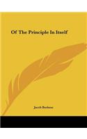 Of the Principle in Itself