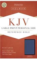 KJV Large Print Personal Size Reference Bible, Cobalt Blue