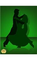 Writedrawdesign Notebook, College Ruled, 8.5 X 11 Inches, Tango Dance in Green: (English)