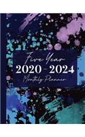 2020-2024 Five Year Monthly Planner