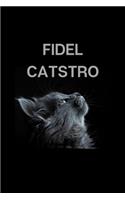 Fidel Catstro: Personalized Name Journal Notebook for Cat and Unicorn Lovers - (Wide Ruled Notebook, 100 Pages, 6x9 inches)